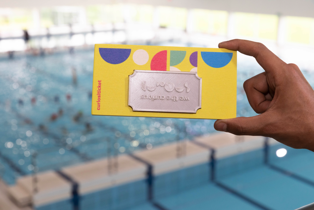 We The Curious Curiositicket pictured at local Bristol swimming pool