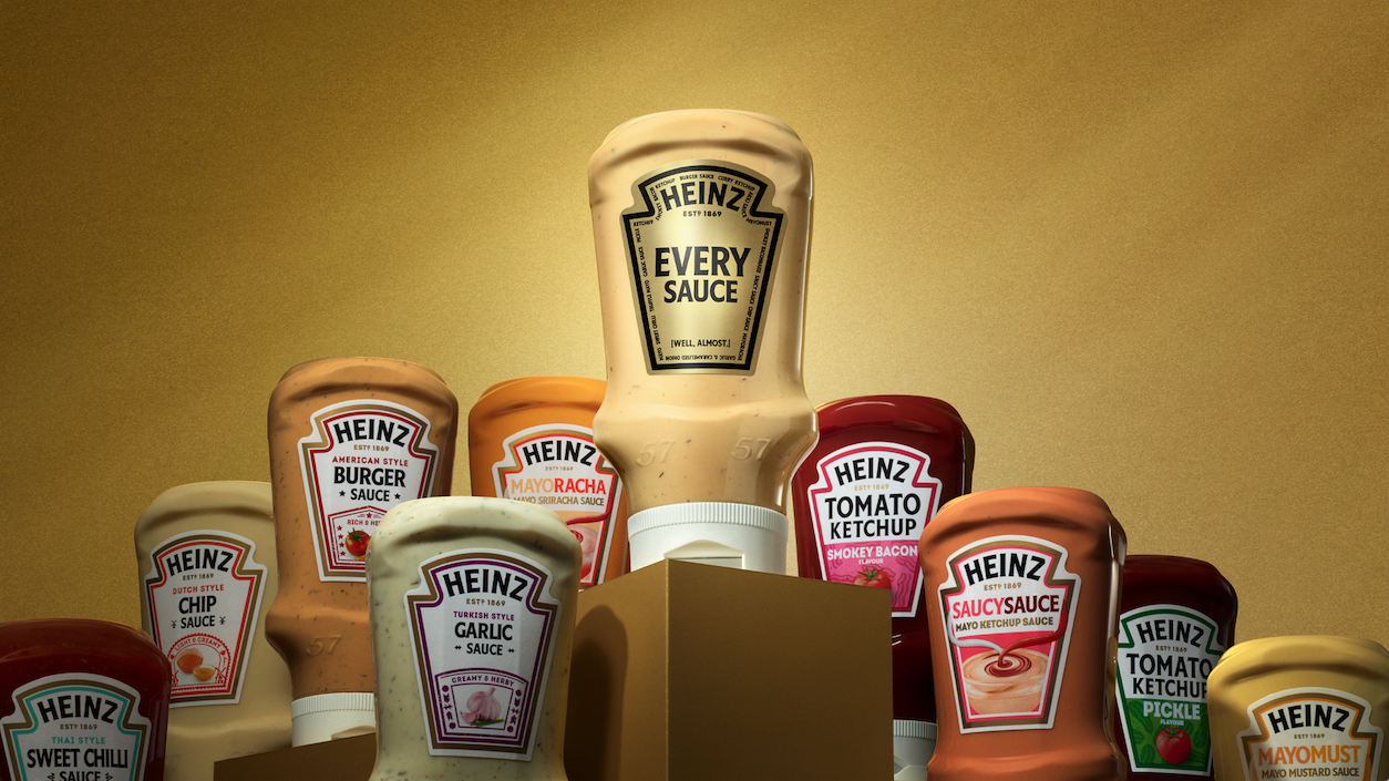 Heinz Every Sauce, with all the sauces that make it up around it