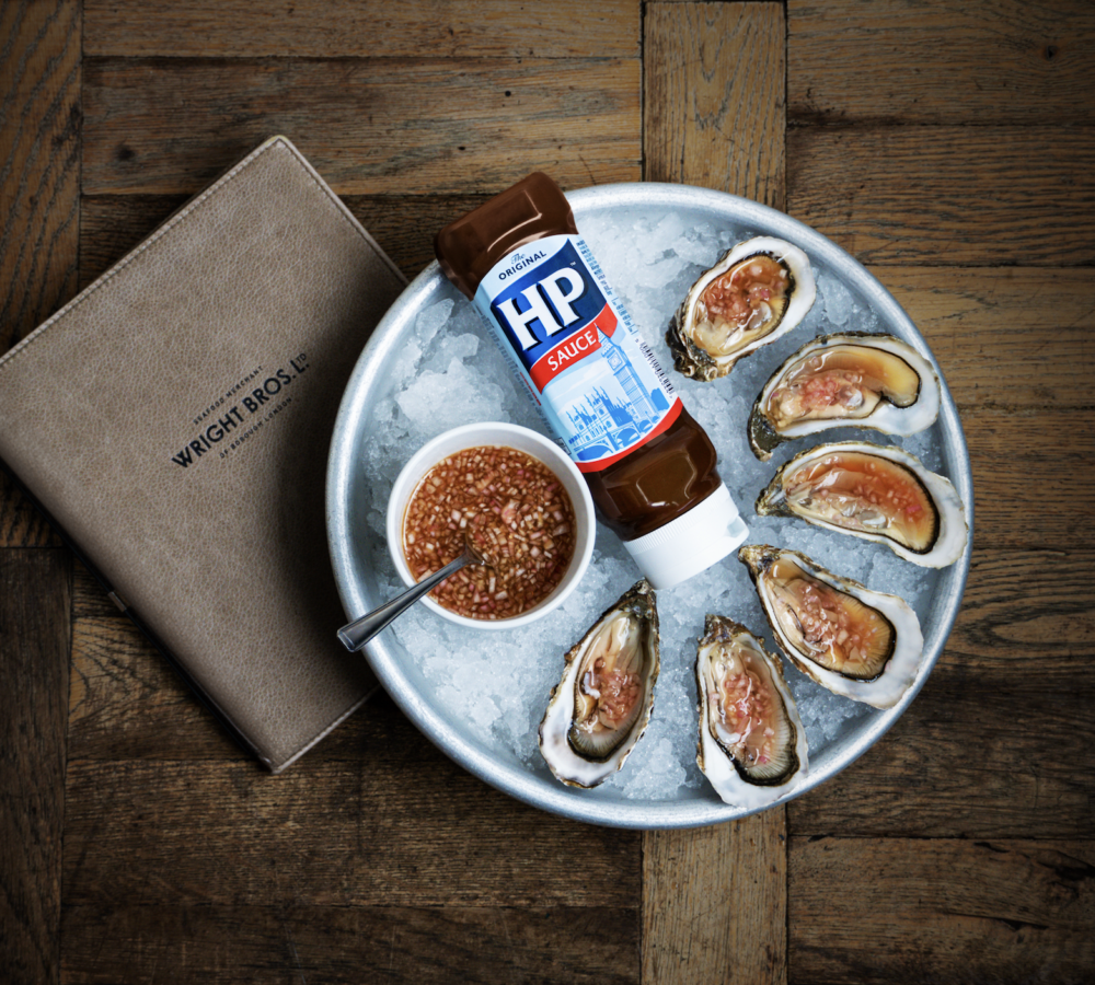 HP Sauce and oysters for Wright Brothers